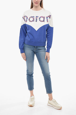 ETOILE Felpa Girocollo HOUSTON con Logo Floccato