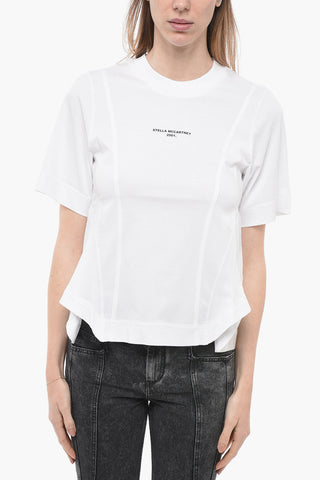 Cotton 2001 T-Shirt with Transversal Stitchings
