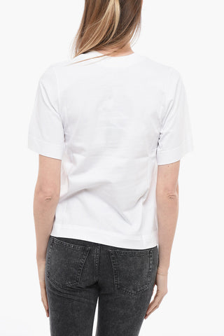 Cotton 2001 T-Shirt with Transversal Stitchings
