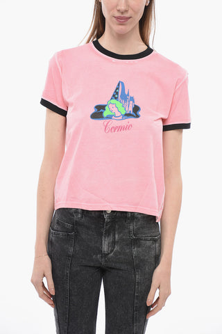 Crew-Neck T-shirt with Maxi Print Back