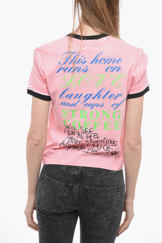 Crew-Neck T-shirt with Maxi Print Back