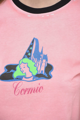 Crew-Neck T-shirt with Maxi Print Back