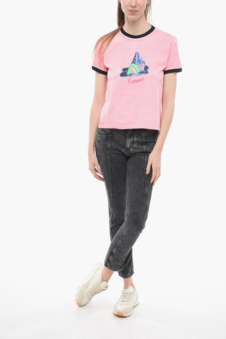 Crew-Neck T-shirt with Maxi Print Back