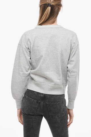 ETOILE Crew Neck MOBYLI Sweatshirt with Flocked Logo