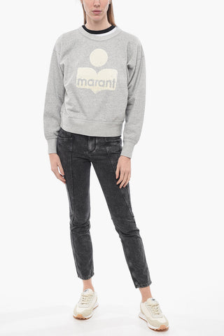 ETOILE Crew Neck MOBYLI Sweatshirt with Flocked Logo