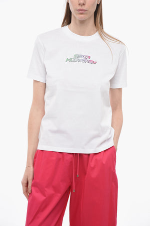 Crewneck T-Shirt HIGH FREQUENCY with Embossed Logo
