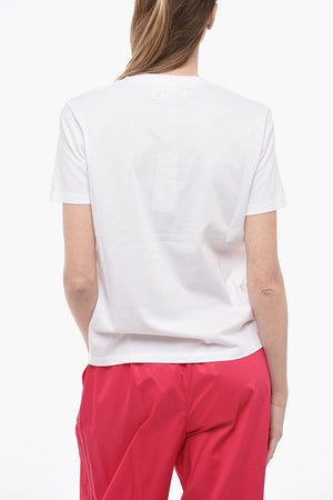 T-Shirt Girocollo HIGH FREQUENCY con Logo in Rilievo