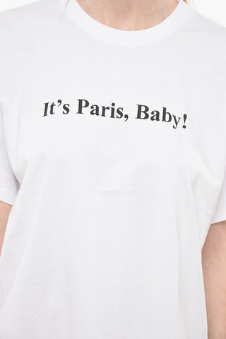 Contrasting Printed Crew-Neck T-shirt