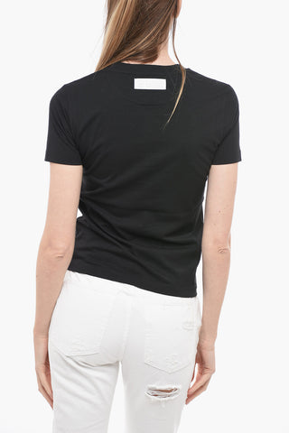 Crew Neck T-Shirt with 3D Iridescent Print