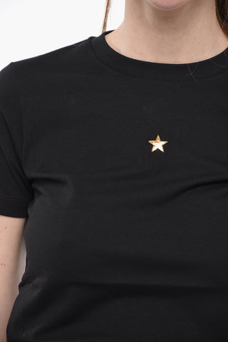 Crew Neck T-Shirt with 3D Iridescent Print