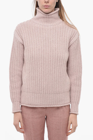 Solid Color ROCKCLIFFE Turtleneck Sweater