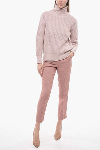 Solid Color ROCKCLIFFE Turtleneck Sweater