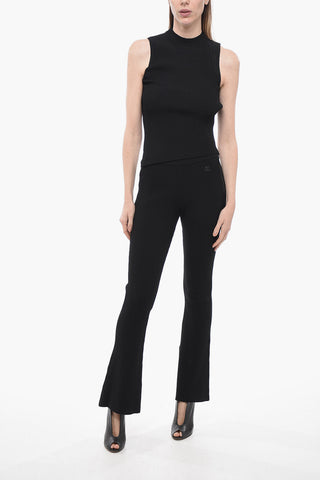 Ribbed Fabric Asymmetric Tank Top