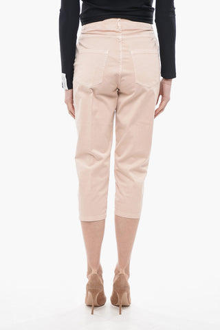 5 Pocket Cropped Fit Cotton Pants