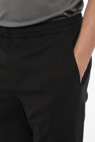 Pantaloni Casual Slim Fit Ad Orlo con Risvolto