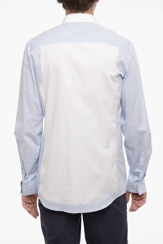 Two-Tone Striped Slim Fit Shirt