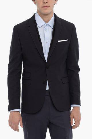 Two-Buttons Blazer with Double Side Split