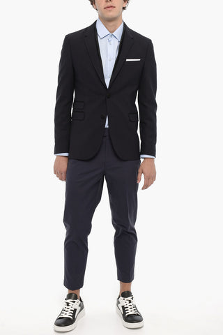 Two-Buttons Blazer with Double Side Split