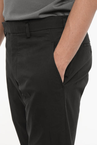 Slim Fit Chino Pants with Adjustable Ankle