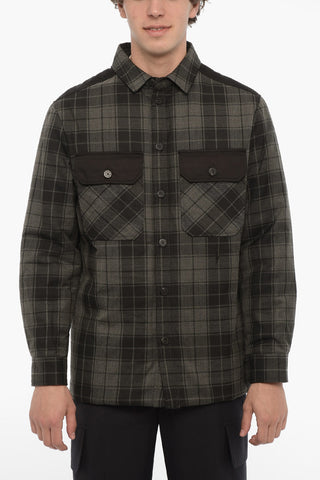 Overshirt Imbottito a Quadri con Doppio Taschino