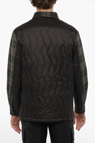 Overshirt Imbottito a Quadri con Doppio Taschino