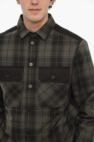 Overshirt Imbottito a Quadri con Doppio Taschino