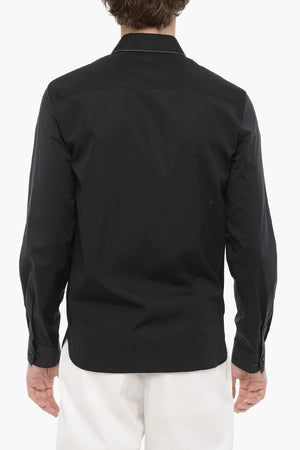 Camicia CUT OUT BOLT Slim Fit con Abbottonatura Nascosta