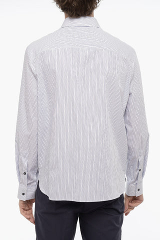 Awning Striped Shirt with Thunderbolt Print