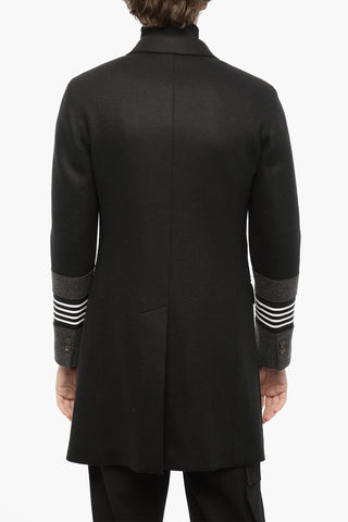 Unlined TRAVEL STRIPED Skinny fit Coat