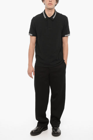 Piquet Cotton Slim Fit Polo Shirt