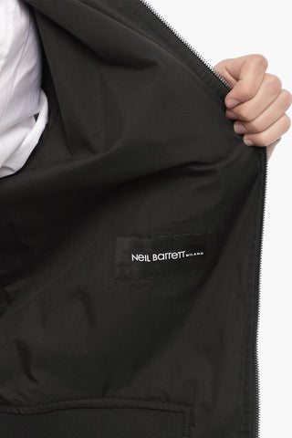 Solid Color Cotton Bomber with Zip Closure