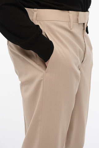 Virgin Wool Blend Slim Fit Pants