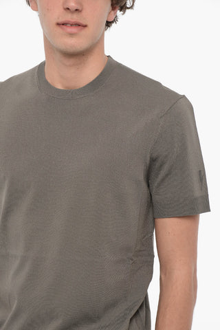 T-shirt Girocollo a Tinta Unita