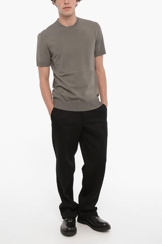 T-shirt Girocollo a Tinta Unita