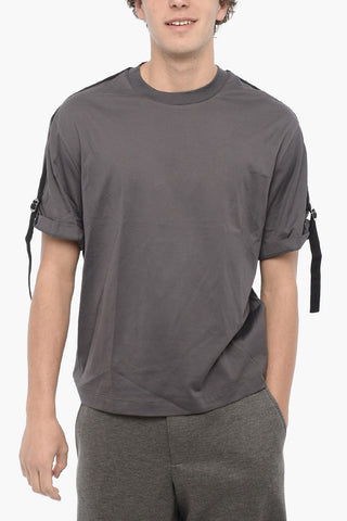 Slim Fit Crew-Neck T-Shirt with Contrast Bands