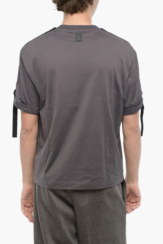 Slim Fit Crew-Neck T-Shirt with Contrast Bands