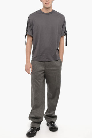 Slim Fit Crew-Neck T-Shirt with Contrast Bands