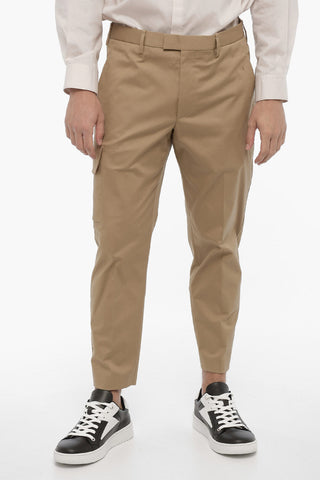 Skinny Fit Cargo Pants with Belt Loops