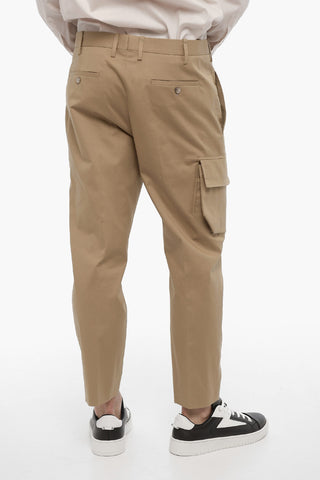 Skinny Fit Cargo Pants with Belt Loops