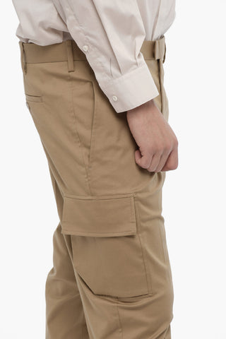 Skinny Fit Cargo Pants with Belt Loops