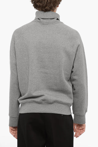 High-Neck Cotton Sweatshirt ICONIC PIERCING