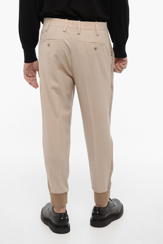 Pantaloni Causal Slim Fit Con Bande Laterali A Contrasto