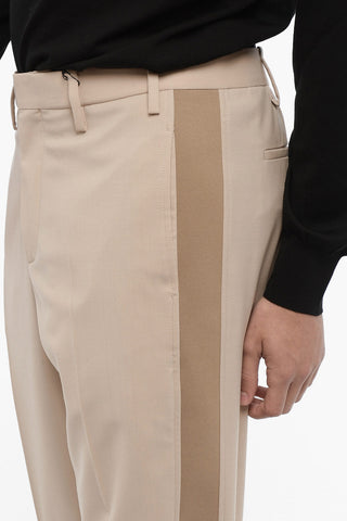 Pantaloni Causal Slim Fit Con Bande Laterali A Contrasto