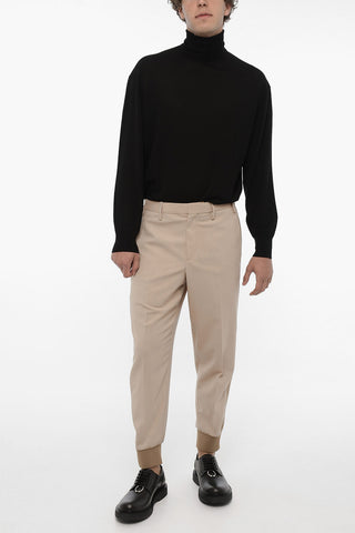 Pantaloni Causal Slim Fit Con Bande Laterali A Contrasto
