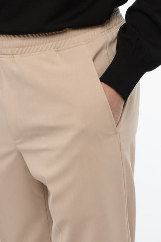 Slim Fit REM Pants with Cuffed Hem
