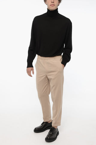 Slim Fit REM Pants with Cuffed Hem