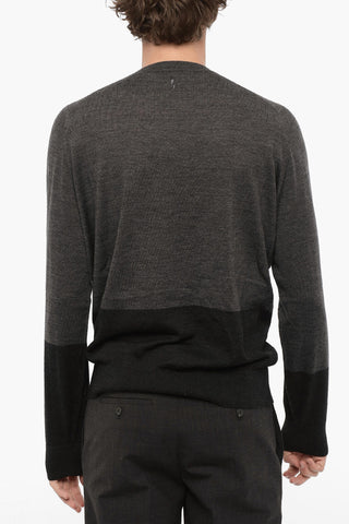 Two-Tone Wool Sweater