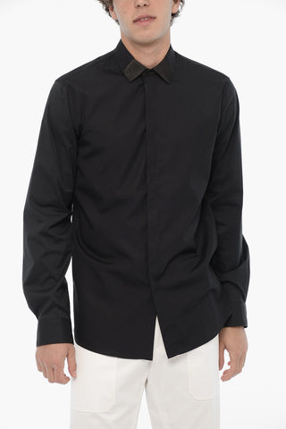 Camicia Loose Fit in Tinta Unita