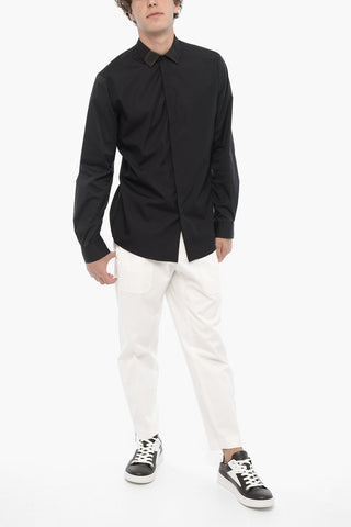 Camicia Loose Fit in Tinta Unita
