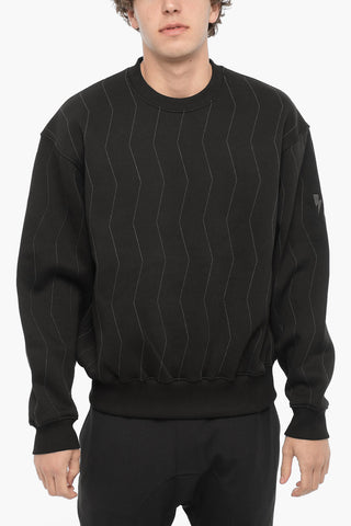Easy Fit Embroidered Crew-neck Sweatshirt
